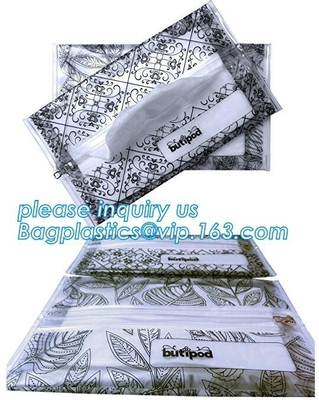 Biodegradable BUTIPOD bag, portable travel Zip lockkk baby wipe wet tissue bag, dispenser case packaging, tissue packaging