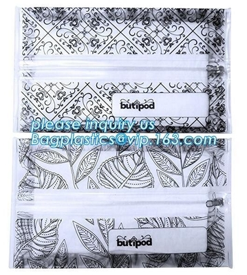 Biodegradable BUTIPOD bag, portable travel Zip lockkk baby wipe wet tissue bag, dispenser case packaging, tissue packaging