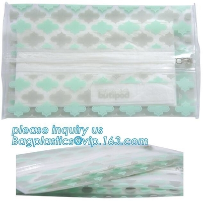 Biodegradable BUTIPOD bag, portable travel Zip lockkk baby wipe wet tissue bag, dispenser case packaging, tissue packaging