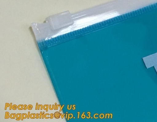 Biodegradable Top quality B4 A4 B5 A5 A6 transparent zipper file bag pvc zipper document bag,file bag with zipper docume