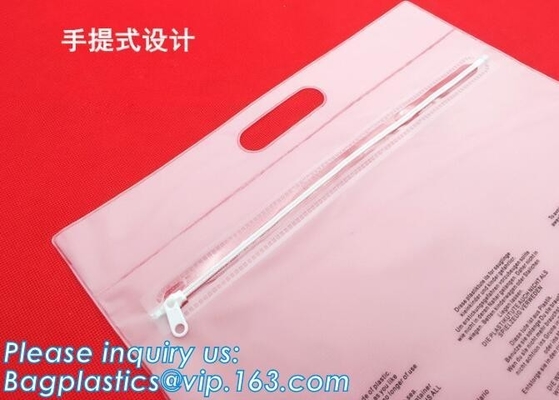 B6 A5 B5 A4 transparent zipper closure document file folder bags file bag,Promotional Portable Custom Zipper Clear Pvc W