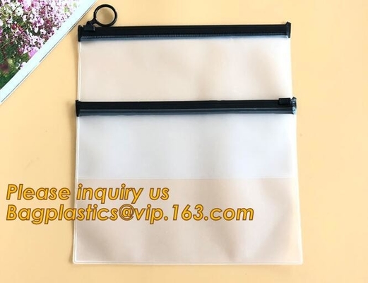 Best price PVC Document Wallet Clear Document Bag With Zipper,Clear Plastic PVC Zip Lock Document Bag A4 PP file bag wit