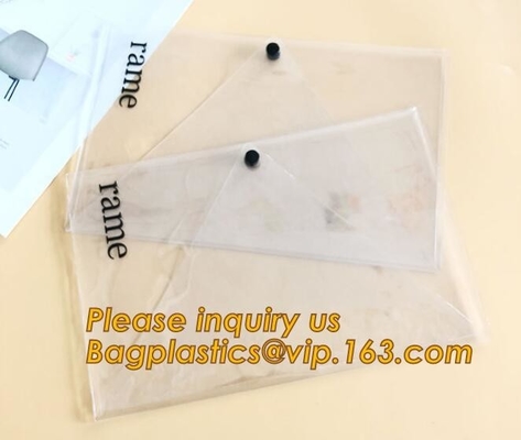PVC A4 File Folder Document Filing Bag Stationery Bag,Good Quality Custom Cute PVC Documents Filing Bag bagplastics pac