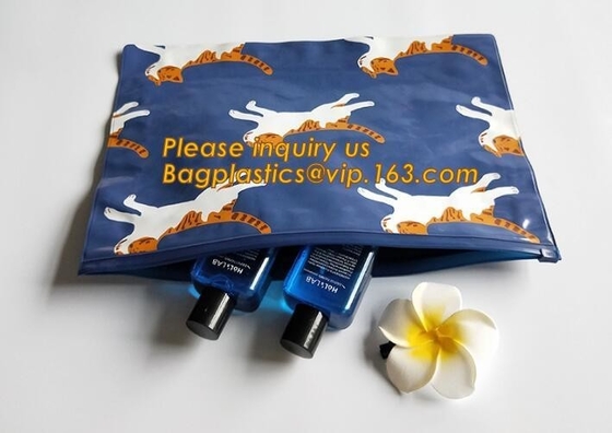 A5 full color print PP/PVC document bag with zipper lock file folder bag,soft PVC office file document bag with zipper