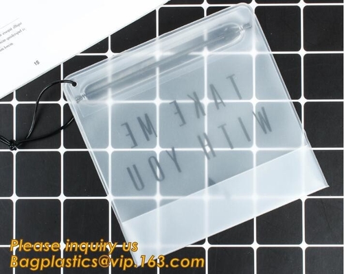 Factory direct15 Pcs A4 Size File Bags 5 Colors Waterproof PVC Bag Document Organizer and Office Stationery Storage