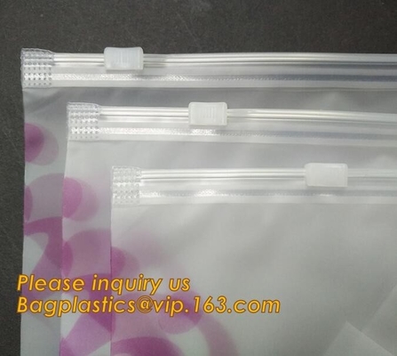 Custom Printed Thick Plastic Poly Zip Lock Waterproof Slider Bags Thick Plastic Poly Bags For swimwear/bikini,bagplastic