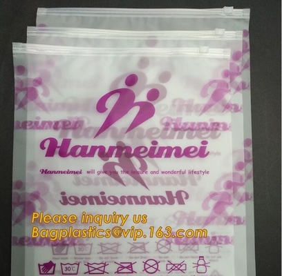 Custom Printed Thick Plastic Poly Zip Lock Waterproof Slider Bags Thick Plastic Poly Bags For swimwear/bikini,bagplastic