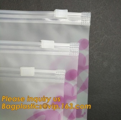 Custom Printed Thick Plastic Poly Zip Lock Waterproof Slider Bags Thick Plastic Poly Bags For swimwear/bikini,bagplastic