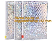 Hot Metallic Colorful Bagease Packaging Zipper Bubble Bag For Cosmetic Packaging,Ziplockk Bubble Bags are Made of PET/CP