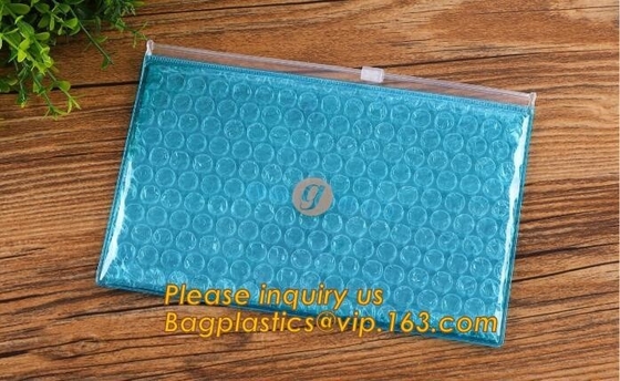 Bubble Zip lockkk bag/bubble slider bag/bubble zipper bag customize color size printing,Bubble Padded Bag EPE/PO Film Bag E