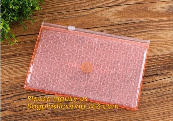Bubble Zip lockkk bag/bubble slider bag/bubble zipper bag customize color size printing,Bubble Padded Bag EPE/PO Film Bag E