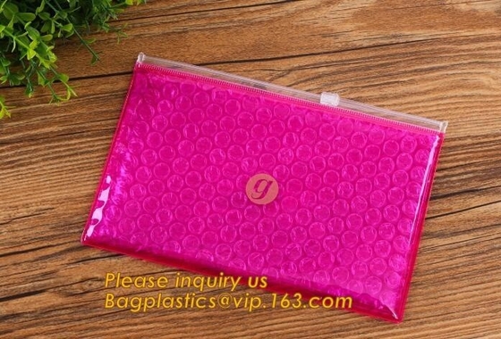 Bubble Zip lockkk bag/bubble slider bag/bubble zipper bag customize color size printing,Bubble Padded Bag EPE/PO Film Bag E