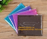Mini small pouches Zip lockkk bags with slider zip plastic bags zipper bubble mailers with laser film/custom design bagease