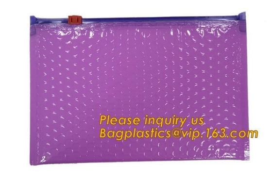 Hot sale customized Slider bubble bag, Reclosable Bubble zip lock packaging bag,Insulation Packing Bag Thermal 3D Box Li