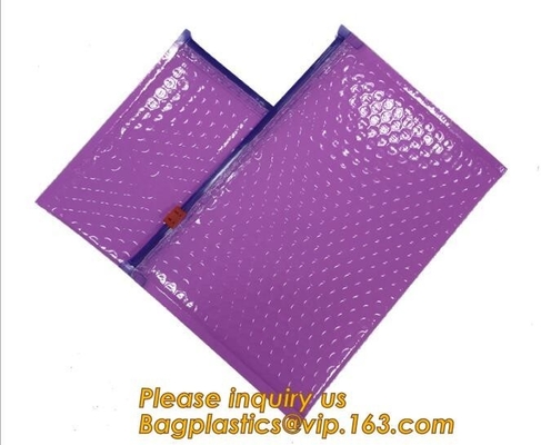 Hot sale customized Slider bubble bag, Reclosable Bubble zip lock packaging bag,Insulation Packing Bag Thermal 3D Box Li