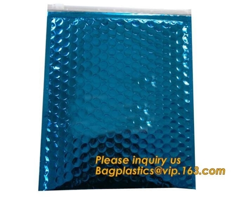 Slider Padded Bags/Colorful Zip lockkk Bubble Bags,Zipper Bubble Bag Postage Packaging Anti-static Packaging Heat Insulatio