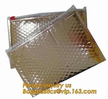 Promotional inner package shipping slider bubble bag,Plastic clear bubble bag with zip lock slider zipper bagease pack