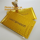 Slider padded grip seal Golden bags, air bubble bag with slider zipper,design custom anti static plastic black Zip lockkk b