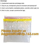 Cosmetic Pink Slider Padded Bag/Holographic Ziplockk Bag With Bubble,Holographic Metallic Zipper Bubble Bag/Slider Padded