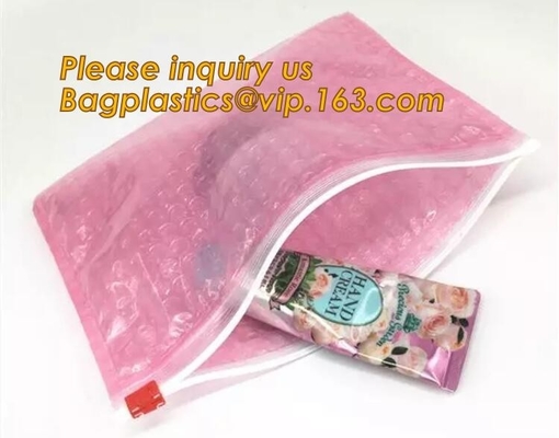 Protection Usage For Packaging Slider Bags Air Bubble Bags,Biodegradable pvc made shock resistance transparent clear zip