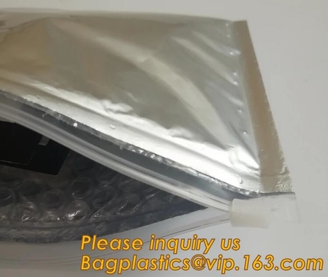 Custom Bubble Zip lockkk Packaging Bag Slider Padded Bag,Anti Shock Plastic PE Material Mailer Zip Lock Padded Bag /Slider