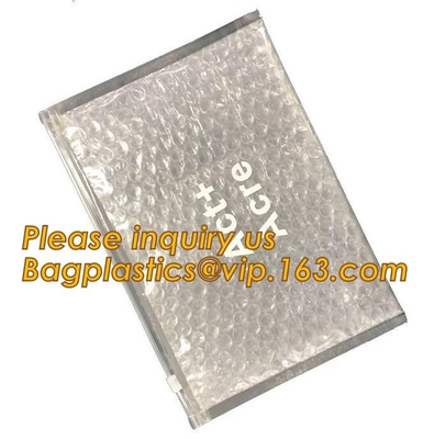 Zip lockkk Bubble Bag Zipper Padded Bag with LOGO for Cosmetic,custom colorful metallic bubble zipper bag Packaging Cosmeti