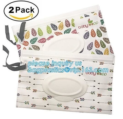 Hand and Face Cleaning Wet Wipes Tissue Paper Packaging bag/sanitary flexible napkin plastic baby wipes back seal bagpac