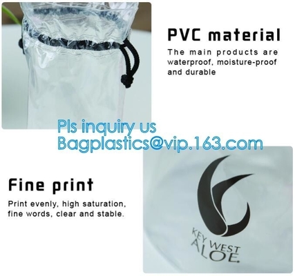 Drawstring Bags Backpack PVC Drawstring Bag, Promotional Clear PVC Plastic Drawstring Bag, pvc drawstring backpack bag