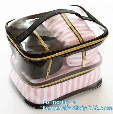 promotion Zip lockkk cosmetic PVC bag, pvc vinyl costmetic bag for packing, Cosmetic Bag with Zipper Candy Carry Bag, packs