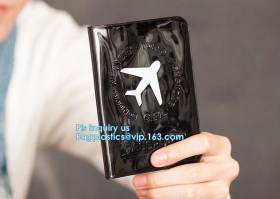 Custom Passport Holder PVC Passport Cover, passport cover PVC leather card holder plastic ticket holder, pack, passport