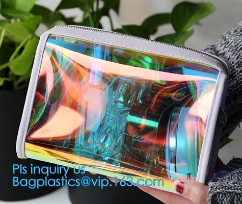 Bulk ladies travel pvc clear promotion make up bag, Toilet Towel Packaging Custom Clear Plastic PVC Travel Cosmetic Bag