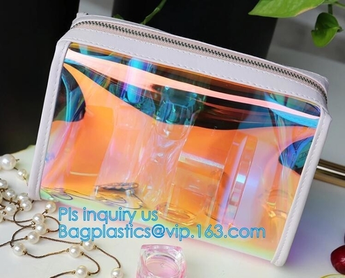 Bulk ladies travel pvc clear promotion make up bag, Toilet Towel Packaging Custom Clear Plastic PVC Travel Cosmetic Bag