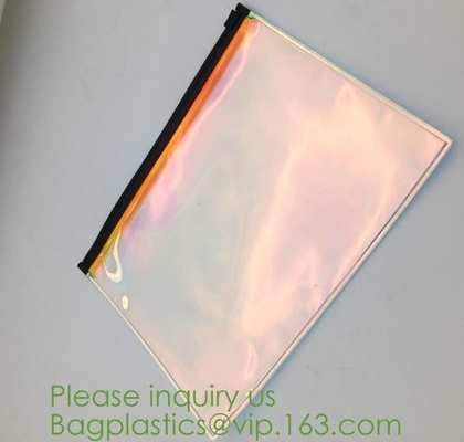 Zipper Pvc Zipper Bags For Make-up Brushes Sets,Eco Friendly clear plastic EVA PVC black zipper Cosmetic Bag eco frinedl