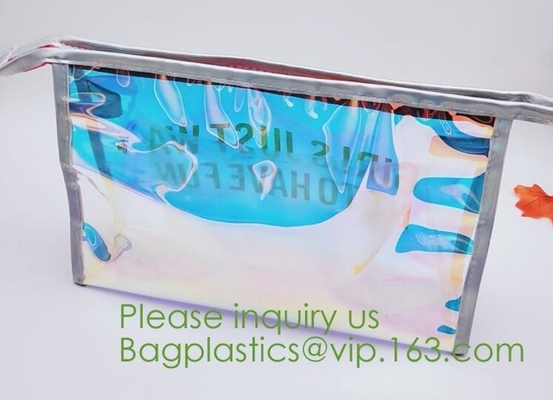 printed PVC zipper bag ,transparent PVC swimwear packaging bag,bikini bag,zipper bag for cosmetic packing bagease bagpac