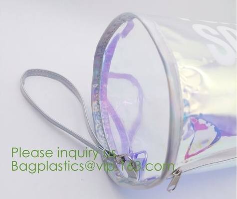 holographic pvc bags, holographic packs, holographic pouch bags, holographic metialized cosmetic make up, holographic PU