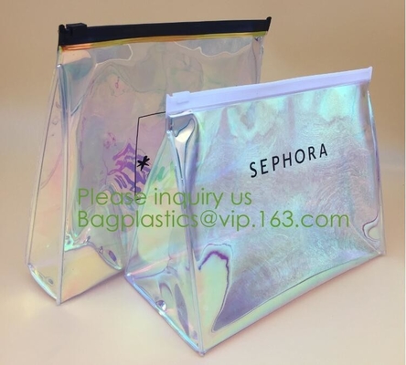 professional waterproof small makeup bag with logo printing,Fashion Promotional PVC Cosmetic Bag Makeup Bag bagplastics