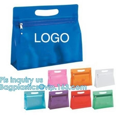 pvc slider zipper baby clothes packaging bag, slider zipper golf sport t-shirt/towel bag, A4 office file holder slider b