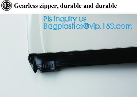 plastic slider zip lock plastic cosmetic bags with customer printing, stand up zipper bag/mattress storage bag with zipp