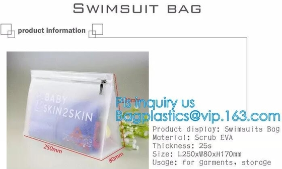 Zip lockkk slider bags for pencils pens, PVC Cosmetic Packaging Bags with Slide Zipper, eco friendly customized slider zipl