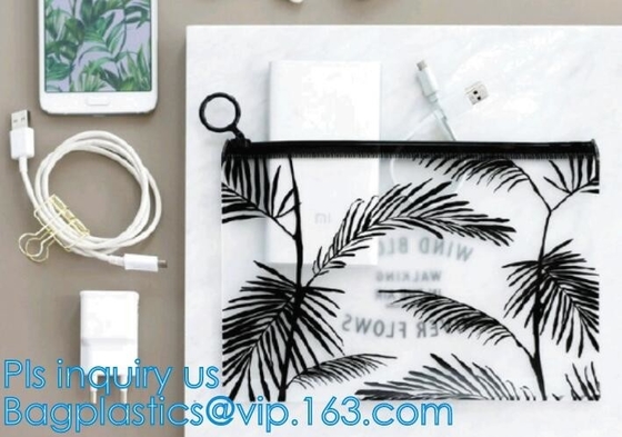 underwear packing slider zipper bags with hanger, Cosmetic Zip lockkk clear bubble bags, Manufacturer Clear Vinyl Slider Ba