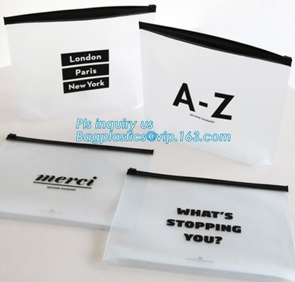 Summer Kit Frosted Zip lockkk Bag Slider Zipper Bag, underware packing PE material slider zipper bag, slider zipper pvc bag