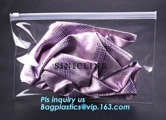 Summer Kit Frosted Zip lockkk Bag Slider Zipper Bag, underware packing PE material slider zipper bag, slider zipper pvc bag