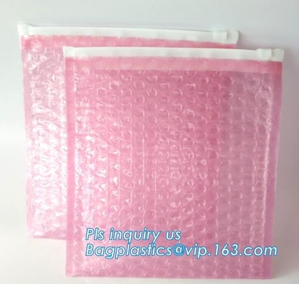 Protection Usage For Cosmetic Packaging Slider Bags, Custom Poly Bags Slider Bags, Reusable Packing Slider bubble bag, H