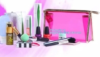 Makeup pvc Cosmetic Pen Pencil Case Coin Purse buttons, Zippered Makeup Bag Purse Cosmetic Pouch Bridesmaid Gift