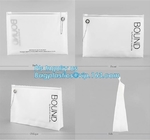Portable Clear PVC Slider Zipper Cosmetic Makeup Bag, Water proof slider pvc toiletry bag vinyl beachwear cosmetic bag