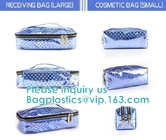 HANDBAG,PORTABLE WASH POUCH Promotional PVC/EVA cosmetic Bag with Handle,PVC Bedding Blanket Bag with Handle, makeup bag