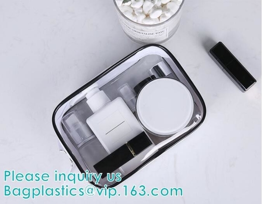 transparent cylinder zip PVC tube bag with hang hook for storage underwear portable PVC, Tube Cylindrical PVC packing Ba