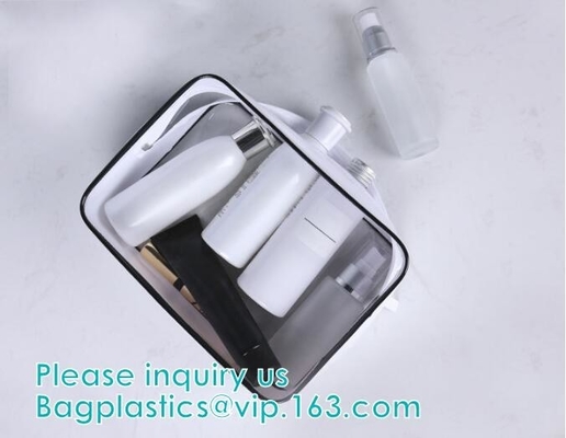 transparent cylinder zip PVC tube bag with hang hook for storage underwear portable PVC, Tube Cylindrical PVC packing Ba