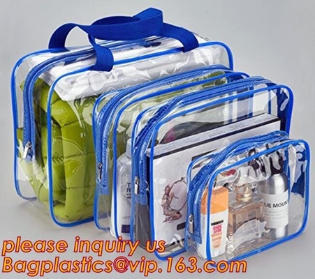 waterproof hanging toiletry bag for travel, Vinyl Transparent PVC Cosmetic Bag /Clear Toiletry Bag/PVC Travel Makeup Bag