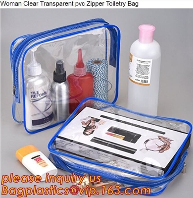 waterproof hanging toiletry bag for travel, Vinyl Transparent PVC Cosmetic Bag /Clear Toiletry Bag/PVC Travel Makeup Bag